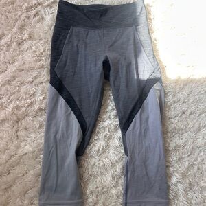 Lululemon Gray and Black Athletic Leggings